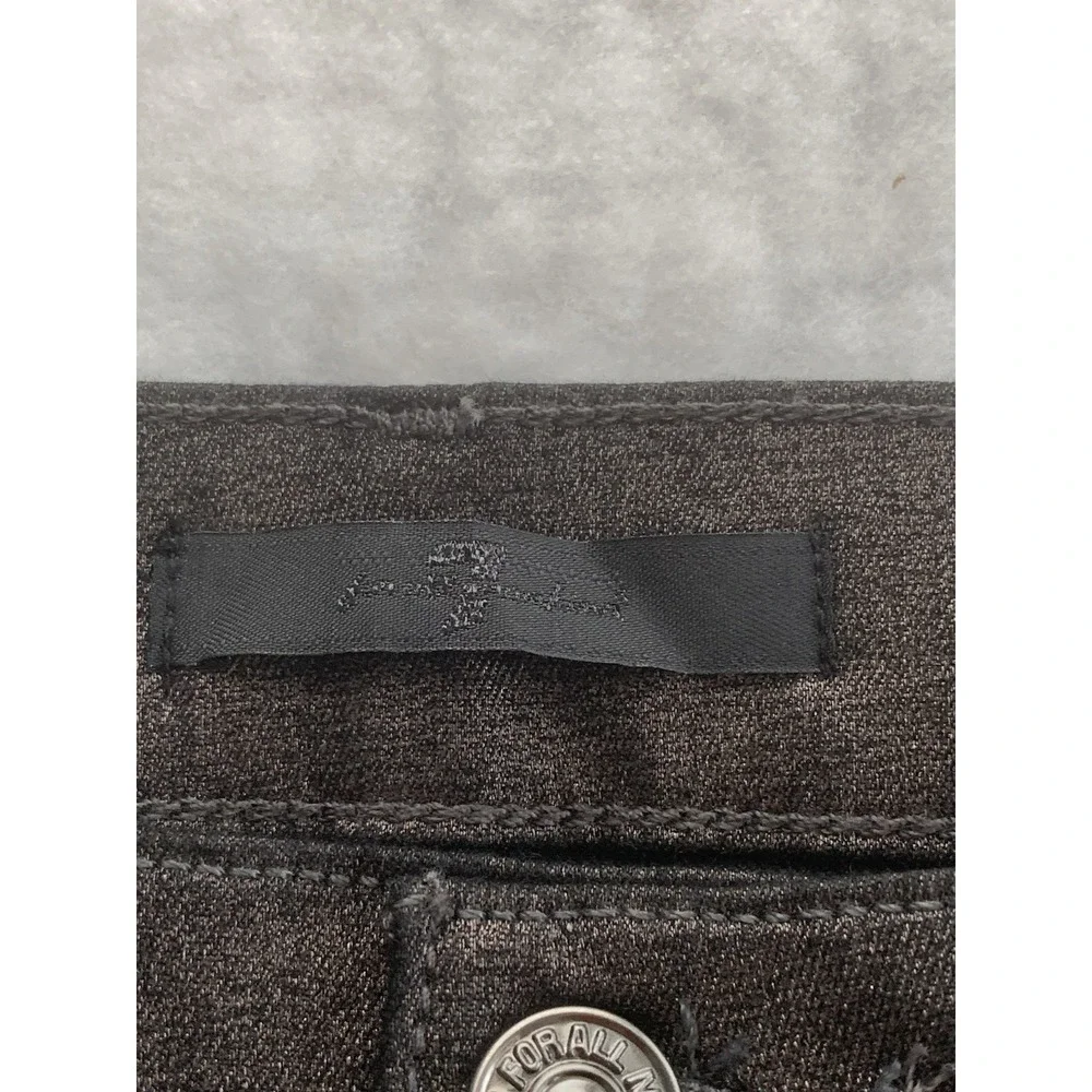 NWT 7 For All Mankind Women's Highwaist Ankle Gwenevere Jean Black 32 x 26